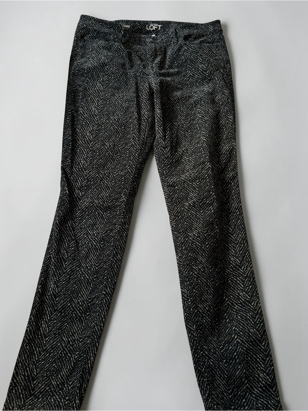 LOFT Super Skinny Pants Women’s 27/4 Abstract Animal Print Stretch Pants Casual
